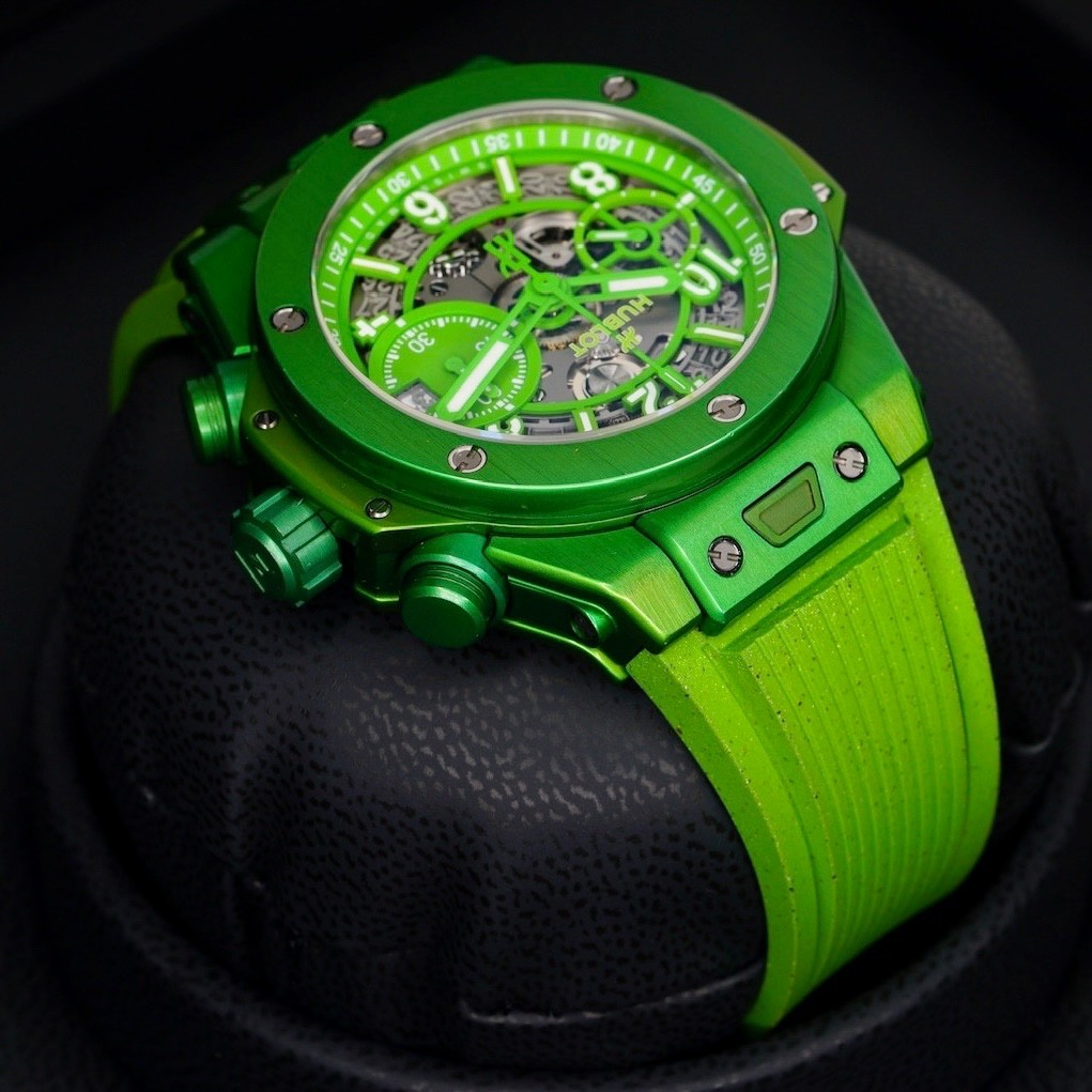 Hublot Big Bang Unico NESPRESSO ORIGIN Skeleton Green Dial 441.UG.5220.RX.NES23