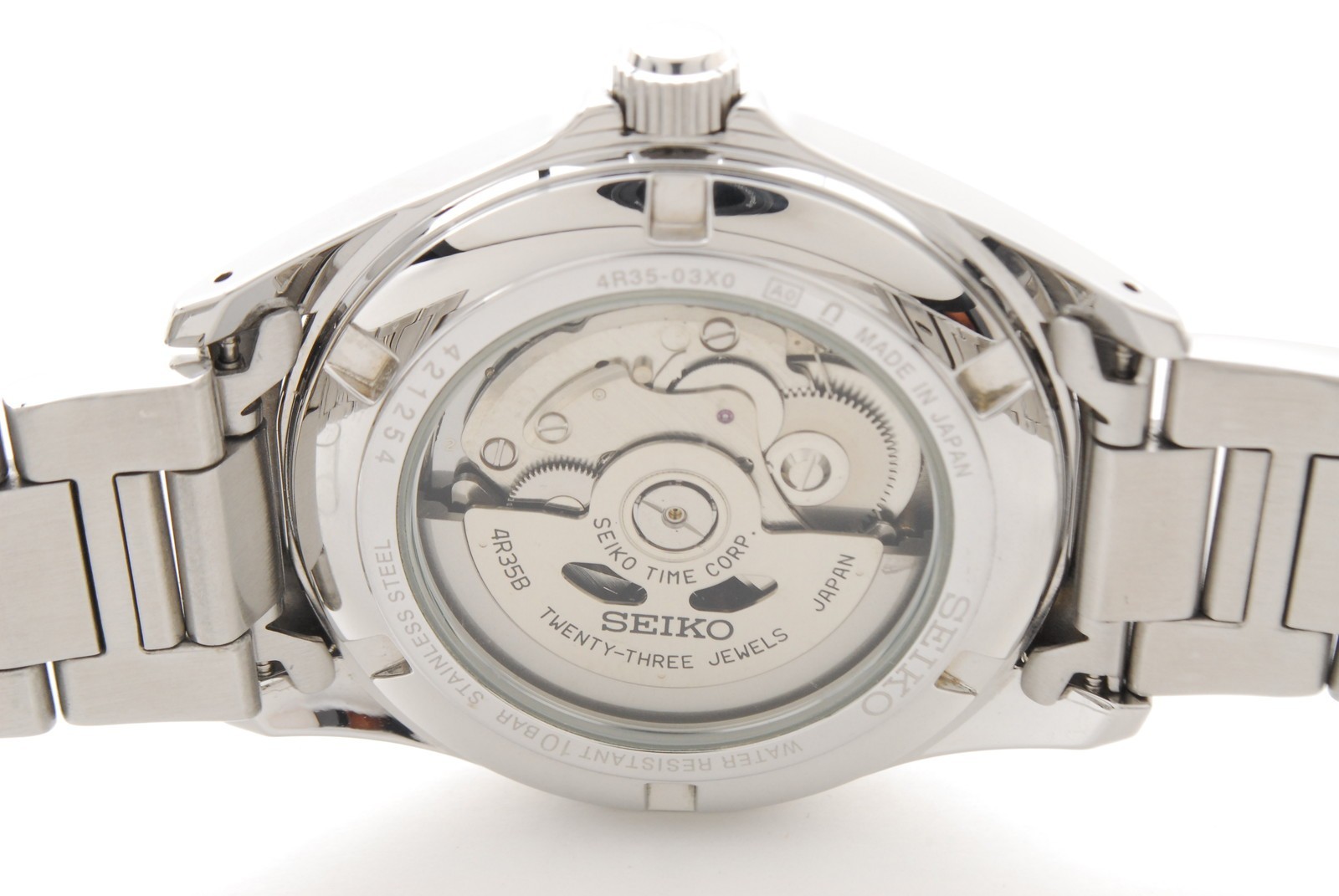 SEIKO 4R35-03X0 SZSB011 Automatic stainless 38mm White Dial Men’s Watch in Box