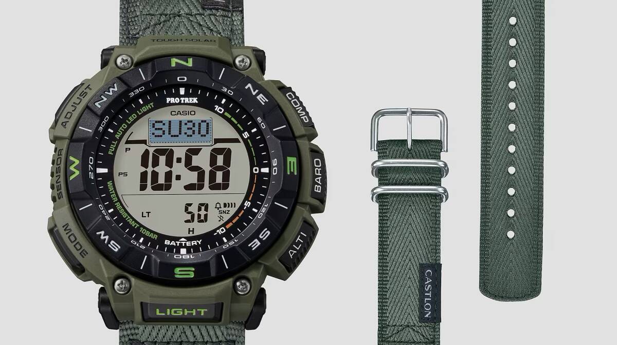 CASIO PRO TREK Climber Line Digital Solar Compass Barometer Temperature Altitude