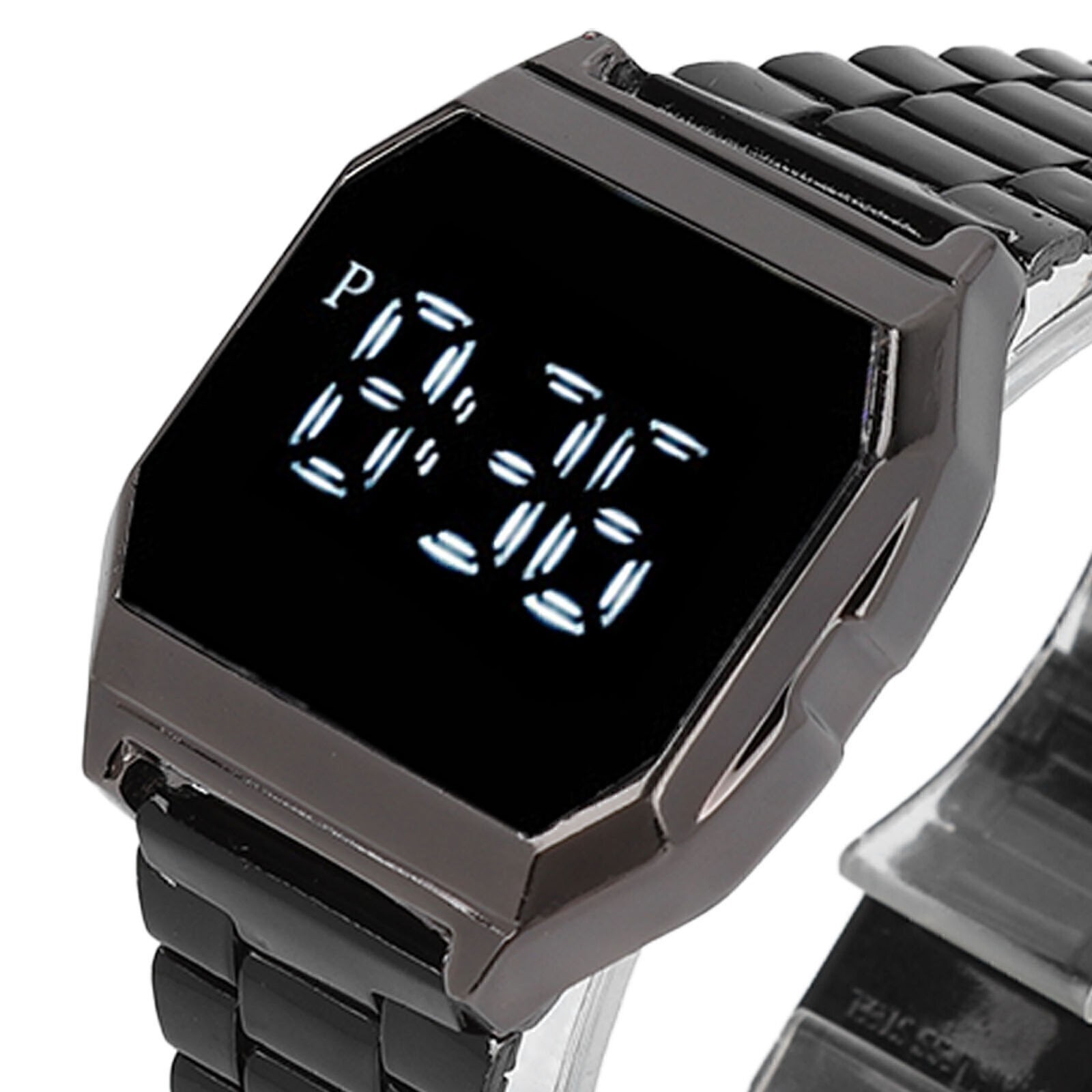 LED Watch for Student Tetragonum Digital Sports Watch with Folding Clasp Alarm