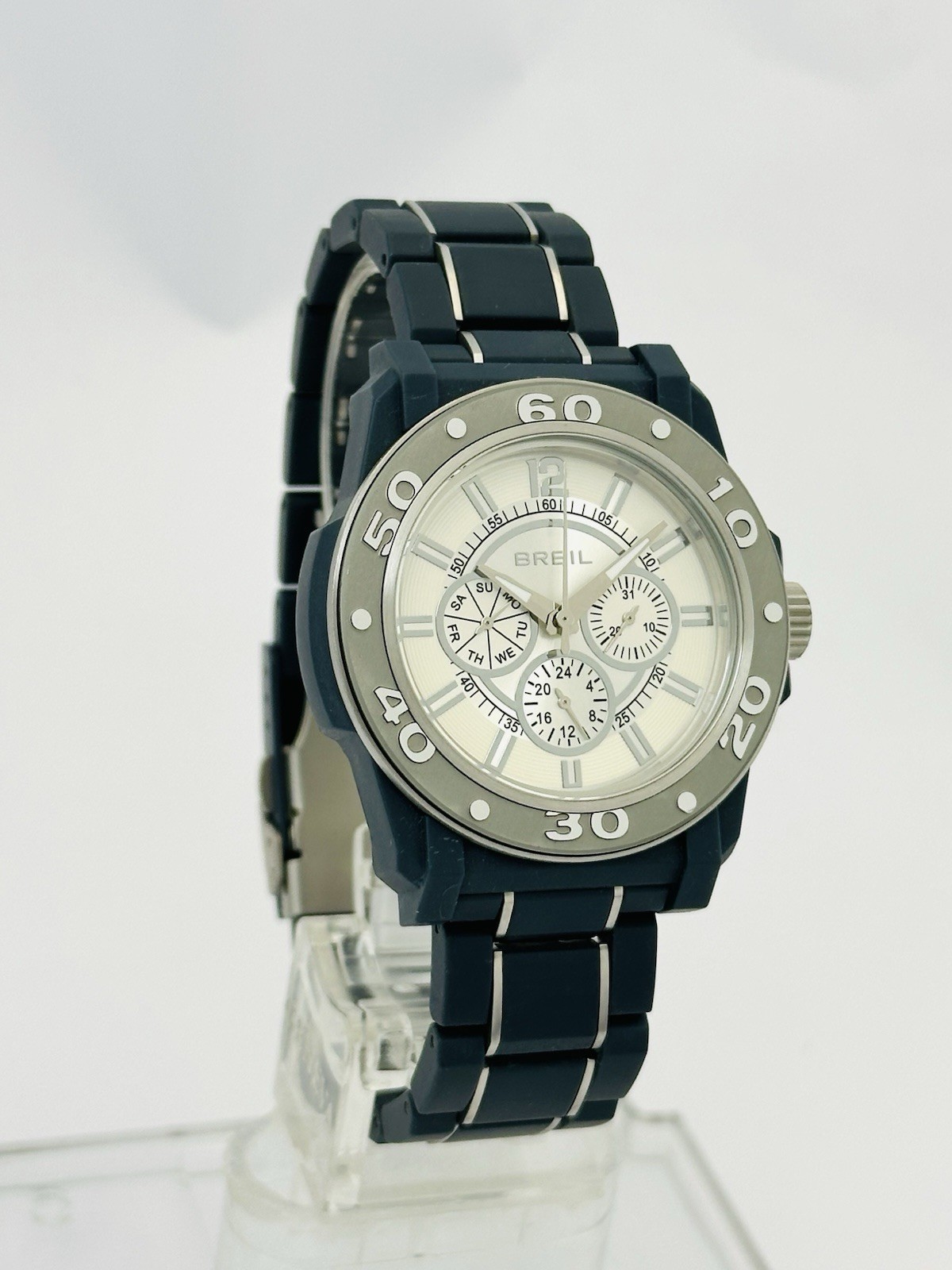 Breil TW0992 Men’s Multifunction Mantalite Polycarbonate Links Bracelet Watch