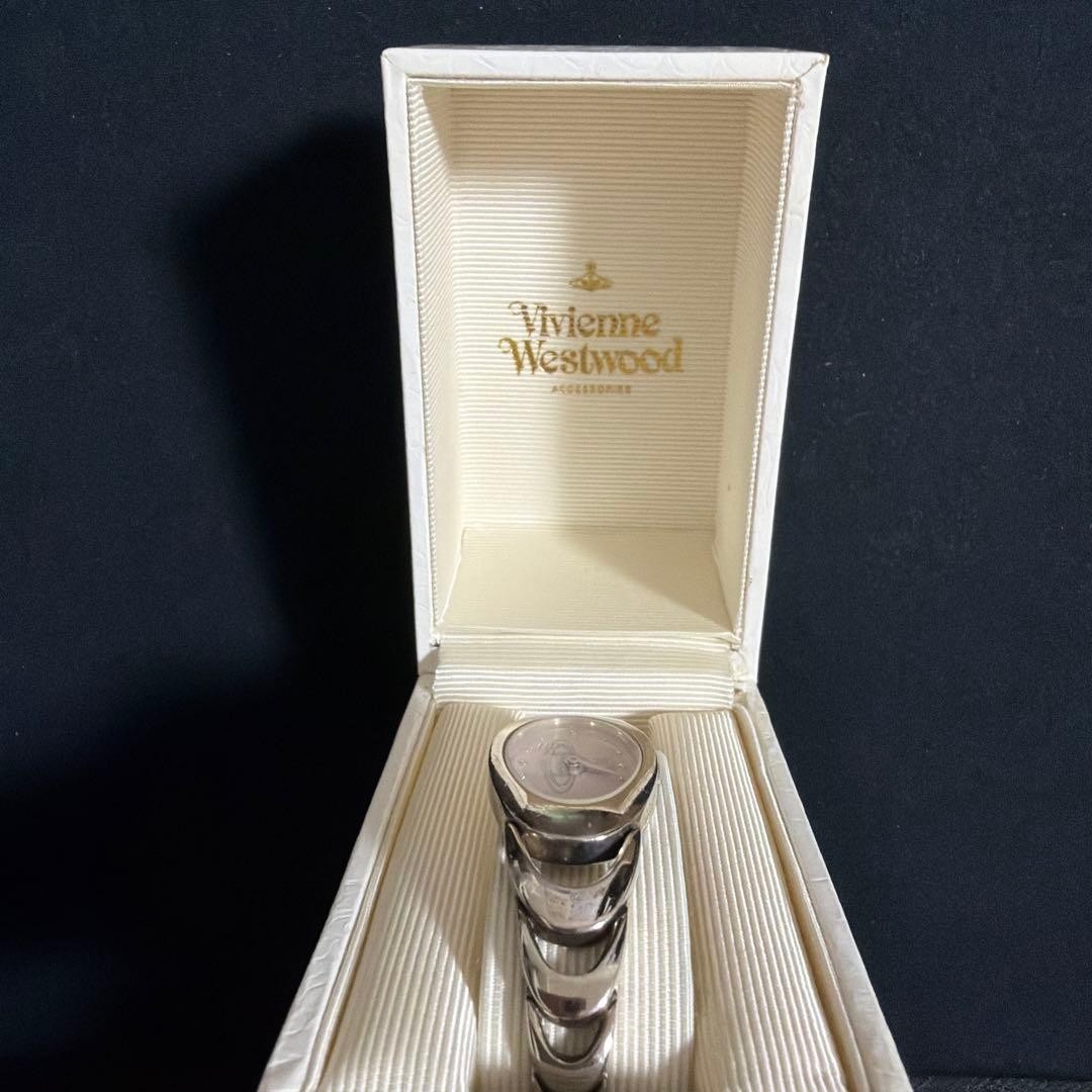 Vivienne Westwood VW9006-B48 Orb Watch Pink Dial Silver Quartz Box Japan