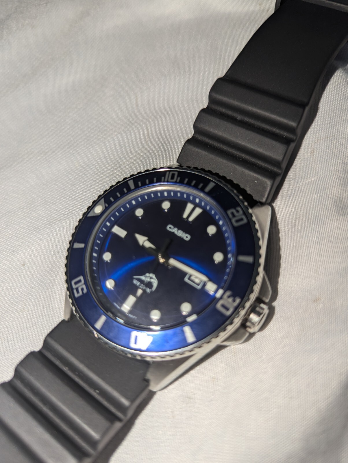 Casio Men’s Quartz Rotary Bezel Screw-Down Crown 46mm Diver Watch MDV106B-1A1V