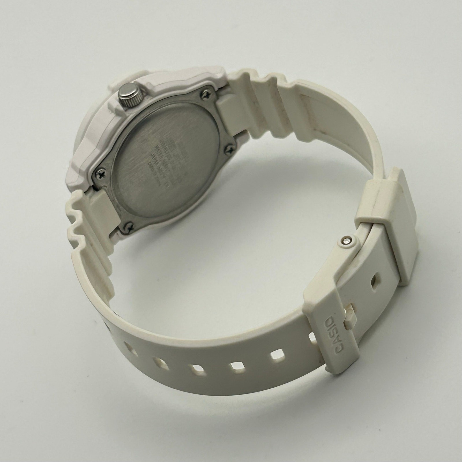 Casio LRW-200H White Colorful Numerical Dial 100M WR Working New Battery