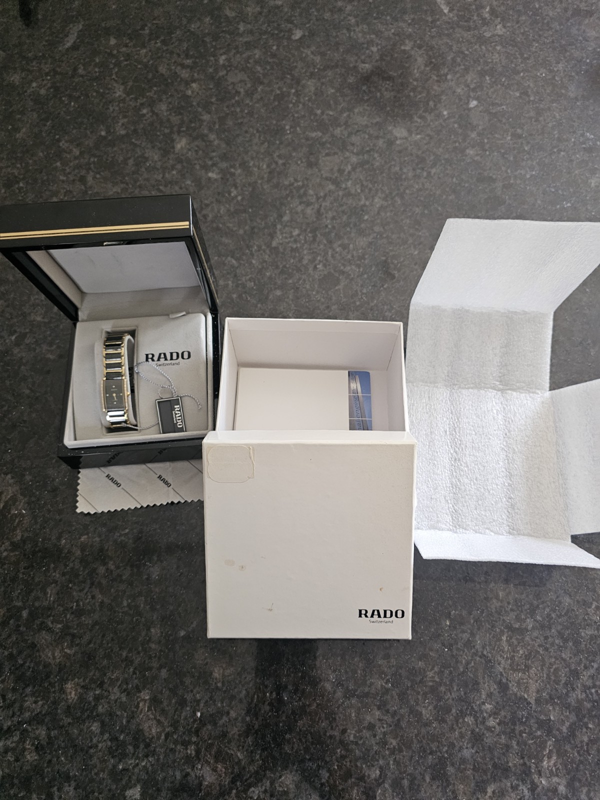 Rado Jubile Ceramic Diamond Quartz Watch Women