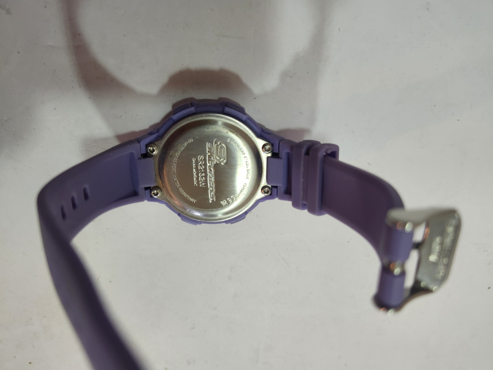 Skechers SR1030 Digital Quartz Sport Watch Purple Silicone Strap 50m 5 ATM