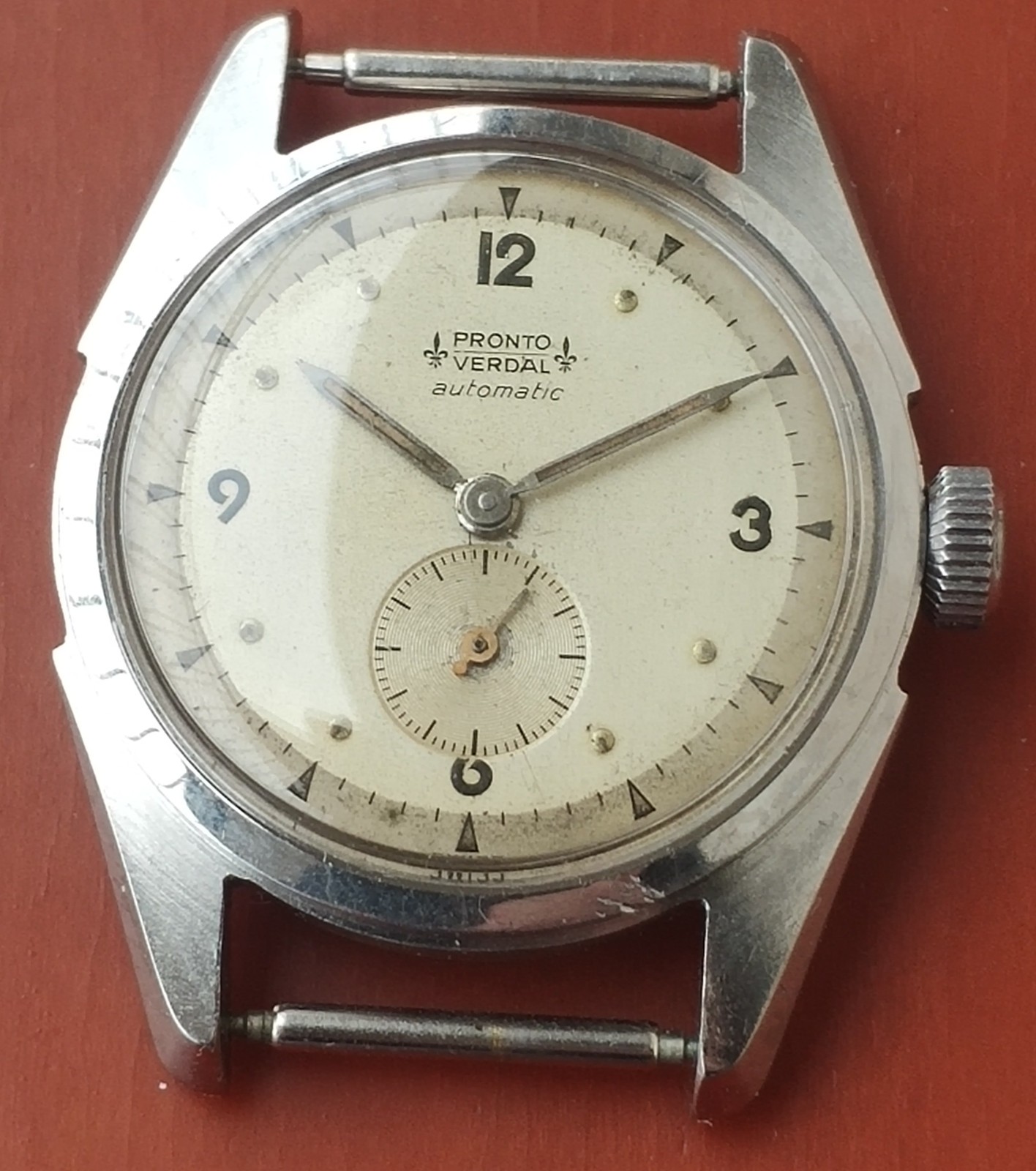 Vintage men’s Pronto Verdal automatic bumper watch Favre-Leuba 437 movement
