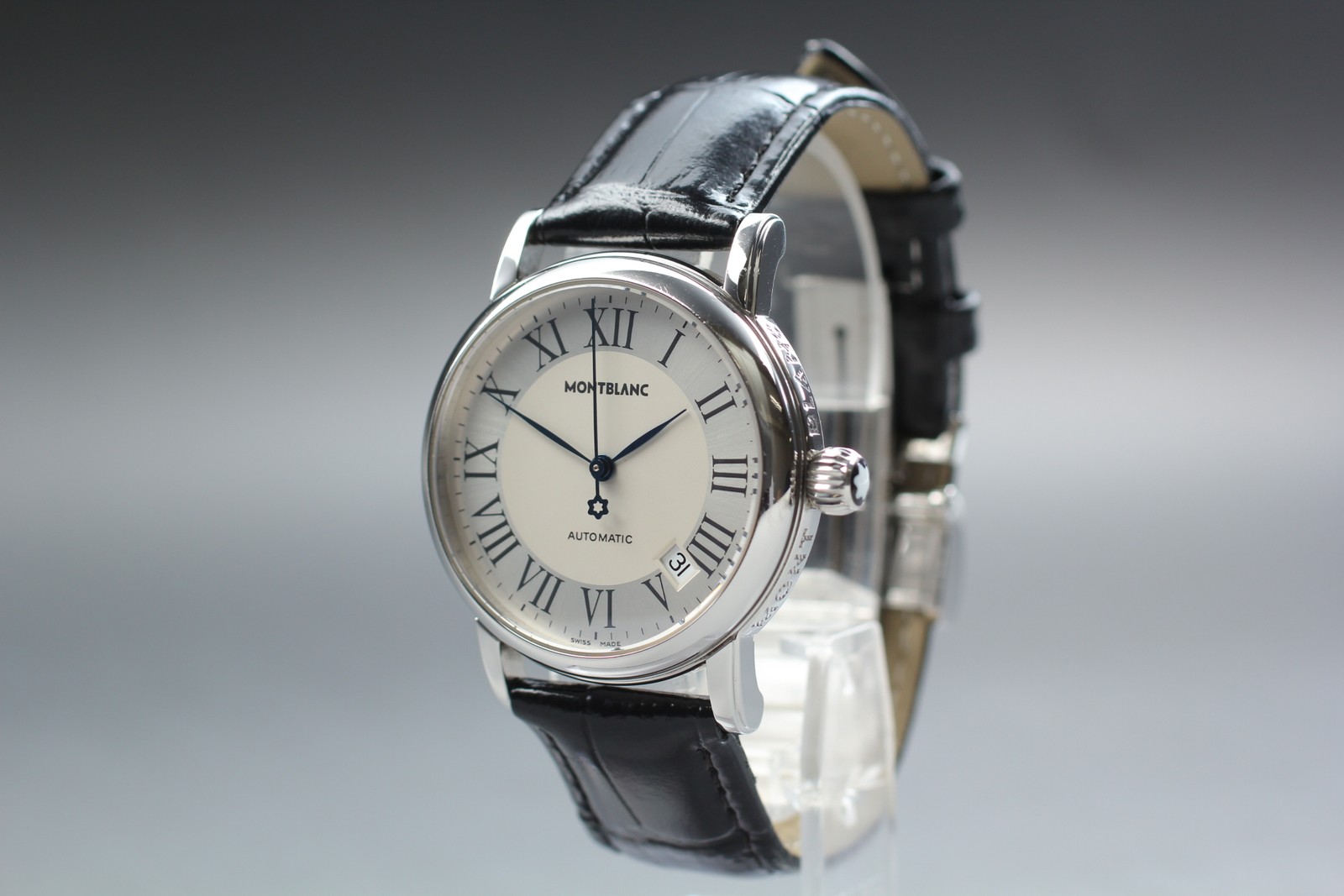 [N MINT] MONTBLANC MEISTERSTUCK 7042 Automatic Date 21J Roman Men’s Swiss Watch