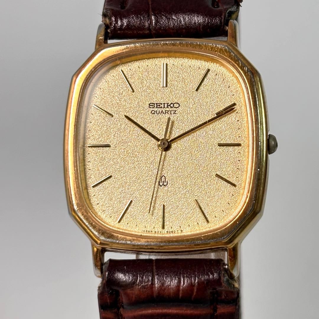 New Battery Running Seiko Vintage Watch Matte Dial Square Wristwatch