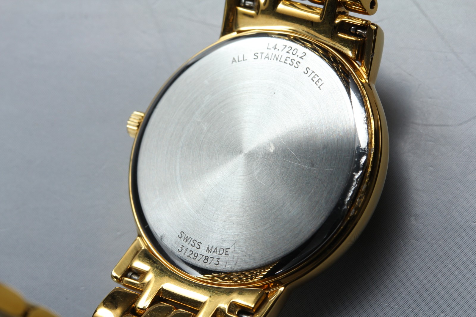 [Near MINT] Vintage LONGINES L4.720.2 Quartz Gold Date Bracelet 33mm Men’s Watch