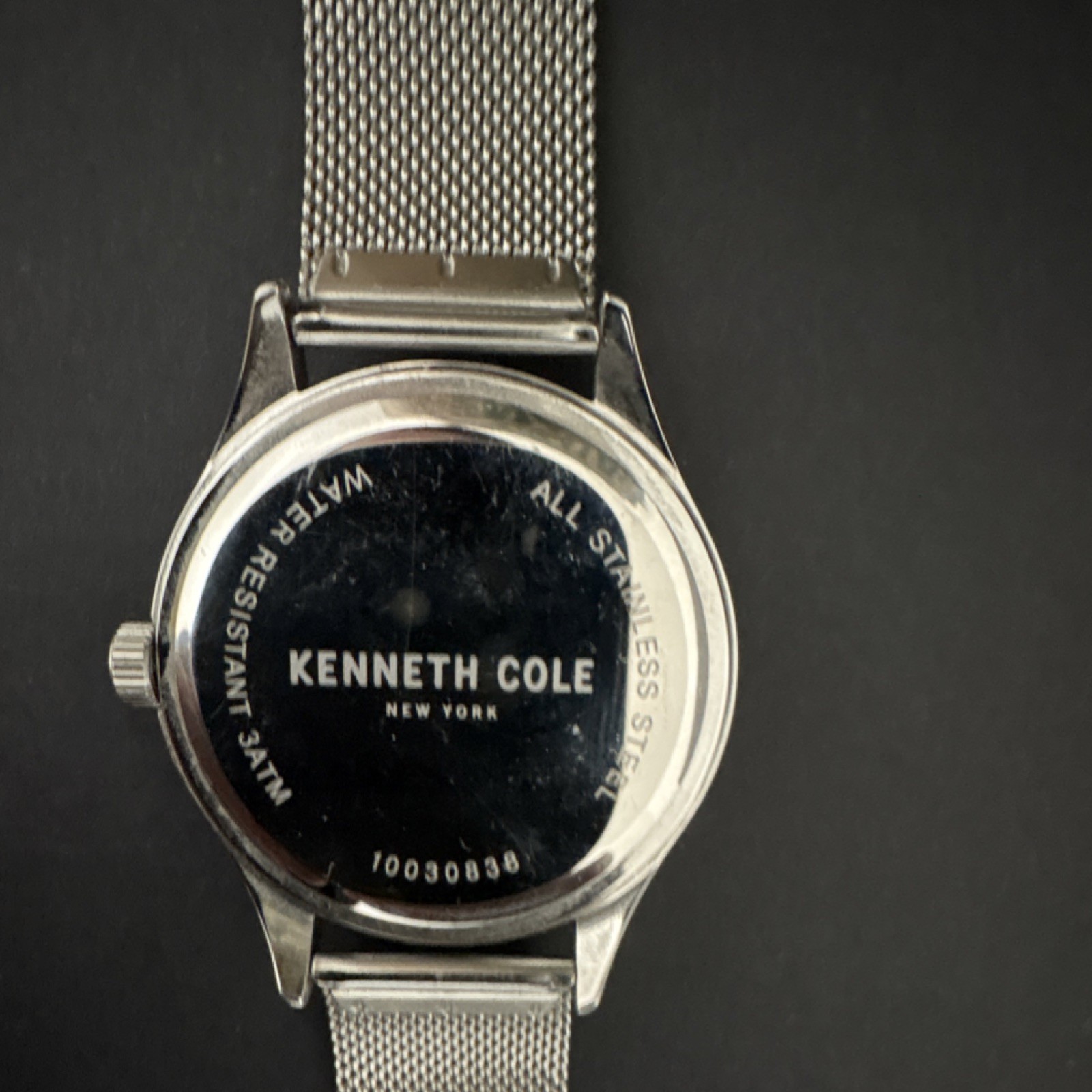 Kenneth Cole New York Quartz Analog Silver Dial Mesh Band Date 30m (3 ATM)