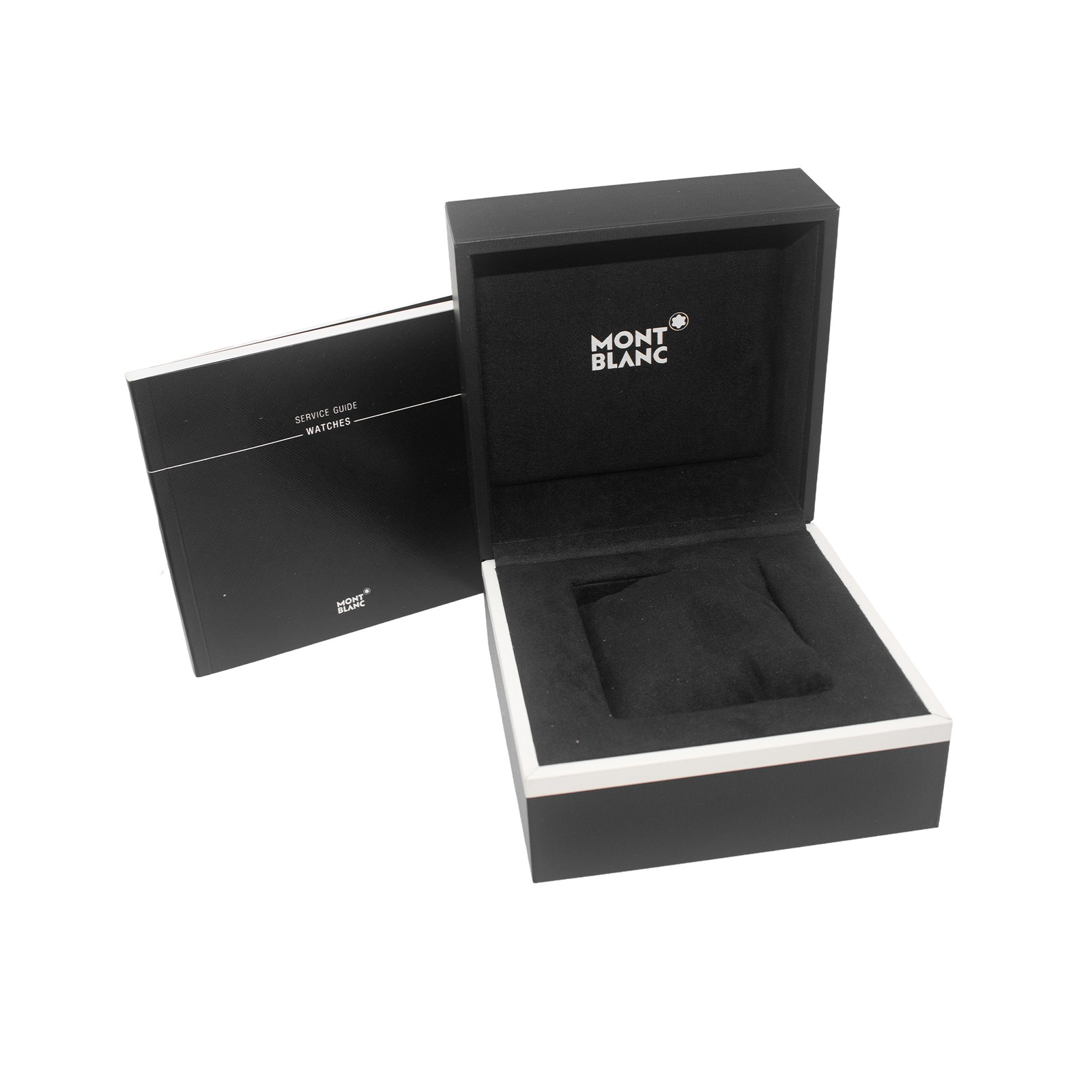 Montblanc Tradition 112610 40mm White Roman Dial Steel Mens Watch Box Card
