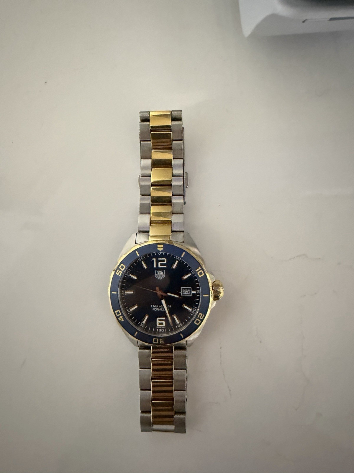 TAG Heuer Formula 1 Quartz 35mm Two-Tone Blue Dial 200m Date Box Papers
