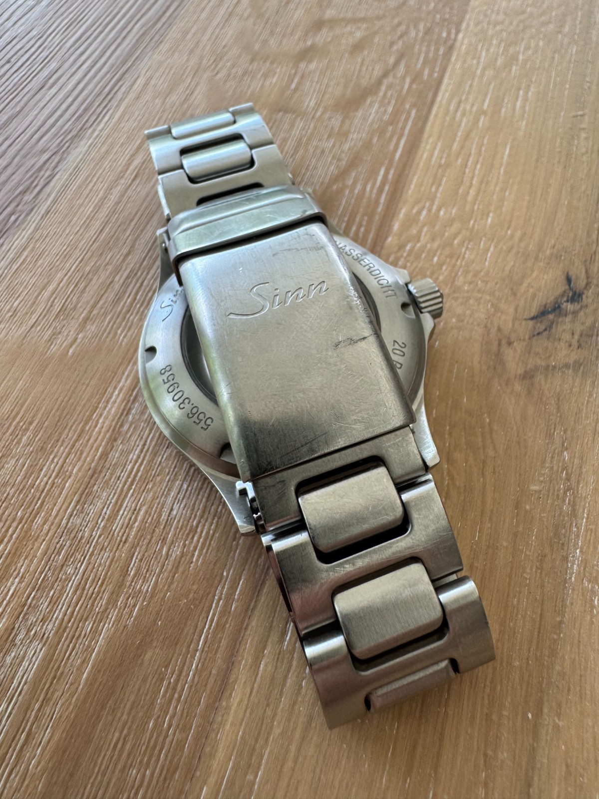Sinn 556i H-Link Bracelet Automatic Watch – Box and Papers – Extra Sinn Strap