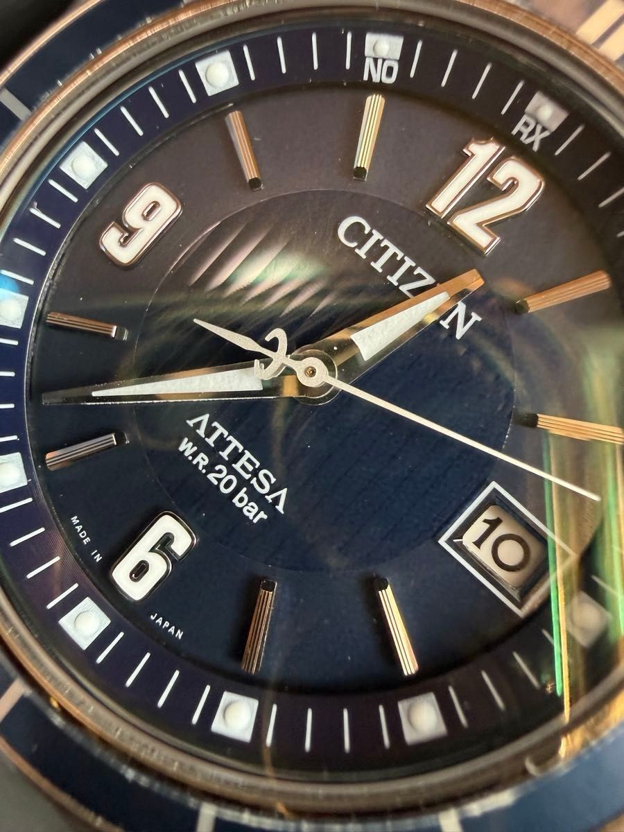 Citizen Attesa Eco-Drive Quartz Titanium 20BAR 42mm Men’s Watch Japan