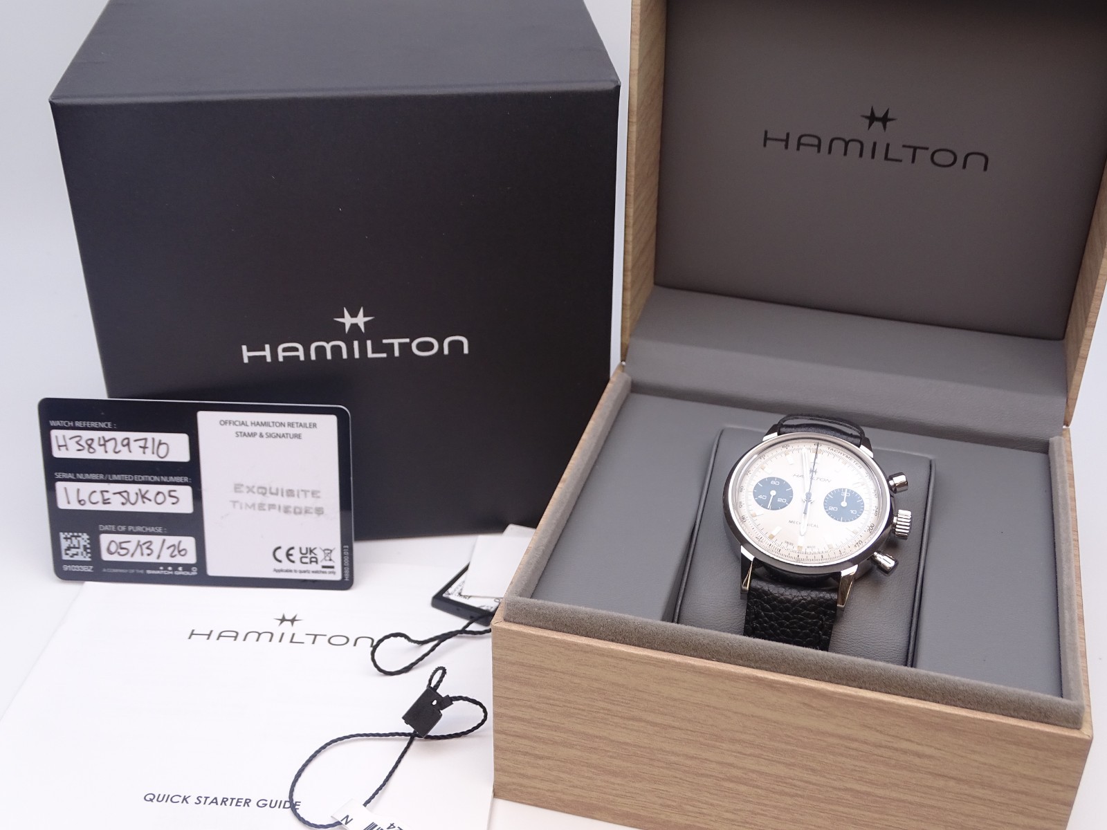 Hamilton American Classic Intra-matic 40mm Leather Band Men’s Watch (18517)