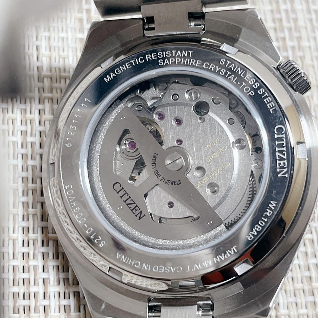 CITIZEN TSUYOSA NJ0230-59L Automatic Blue Watch Used Box