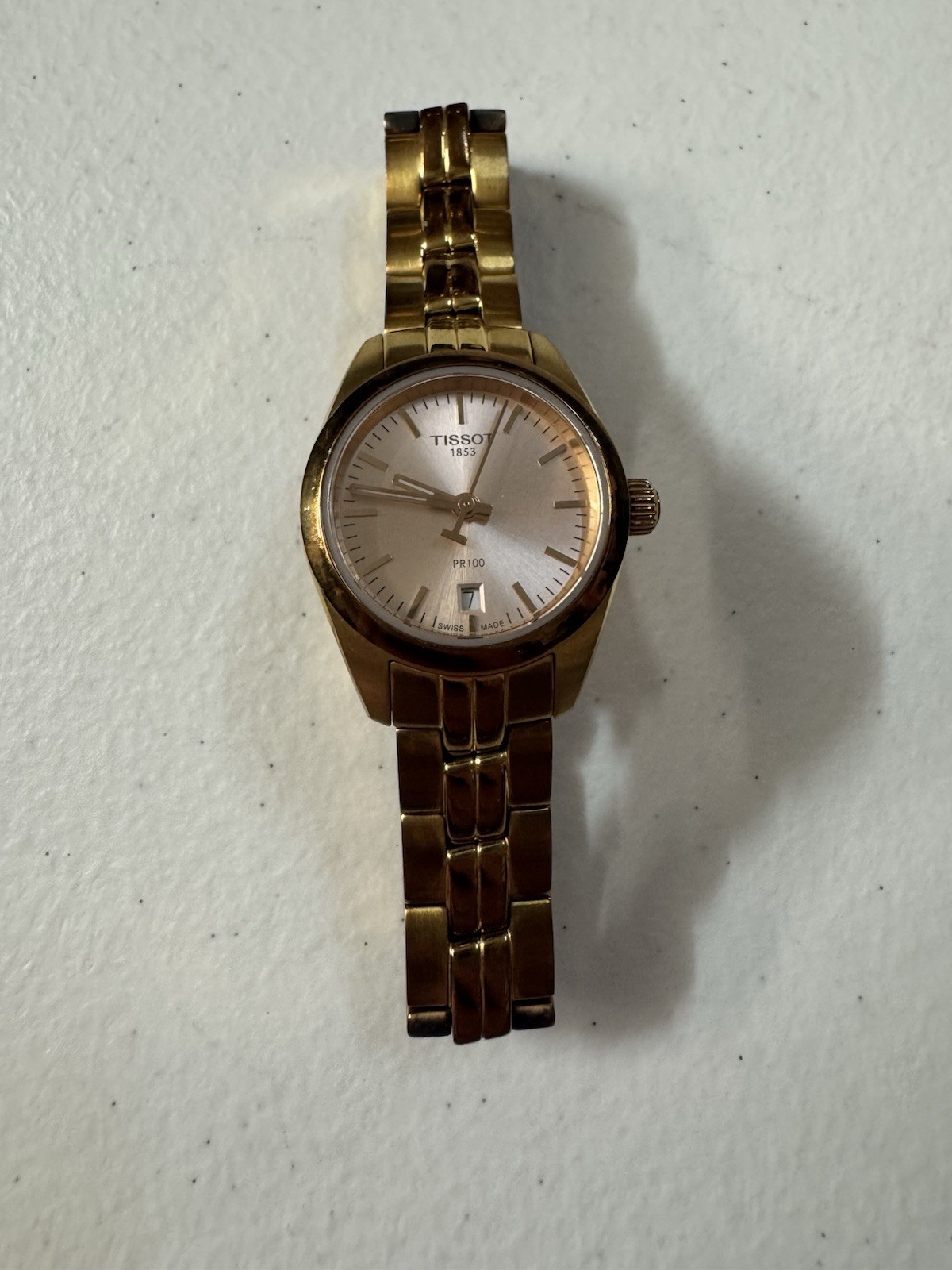 Tissot PR 100 Lady Small Rose Gold PVD Swiss Quartz Watch T101010 A