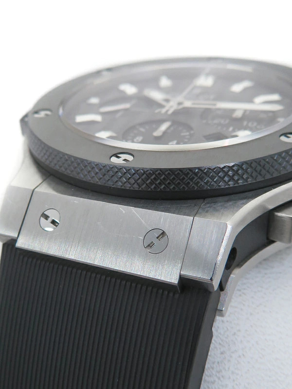 HUBLOT Big Bang Steel Ceramic 301.SM.1770.RX Black Men’s Used Watch #71122