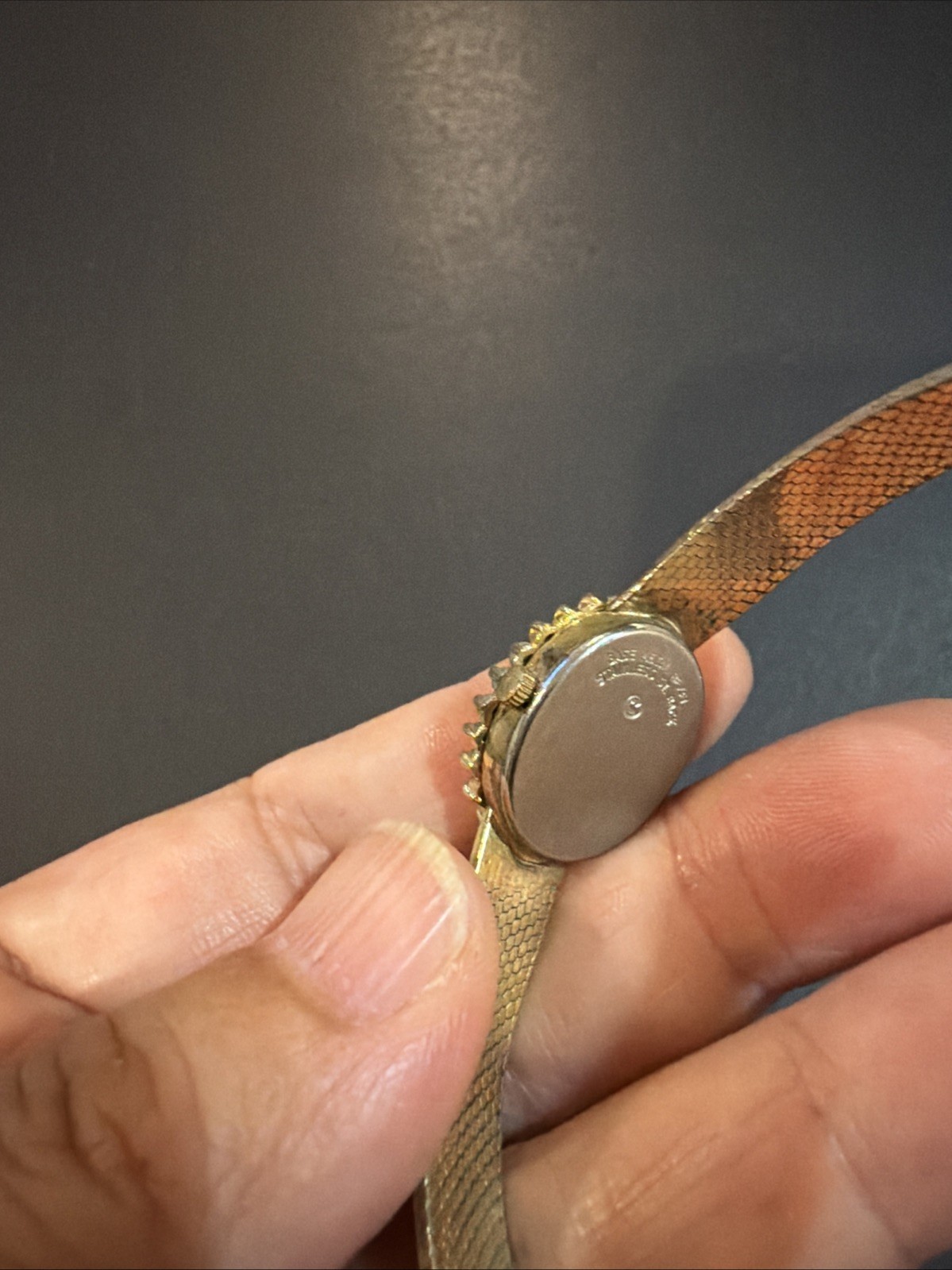 Vintage Deauville Armitron Quartz Diamonds & Ruby Bezel Watch
