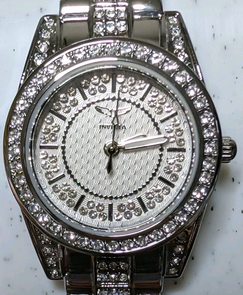 Invicta Wildflower Women’s Watch (Model 69062) – Silver & Crystal Accent