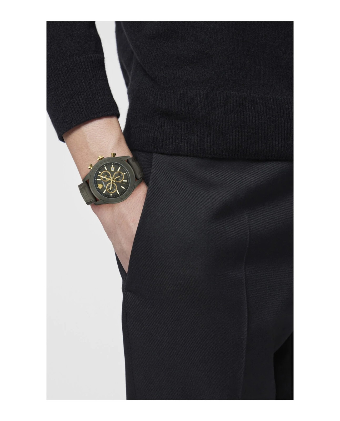 Versace Grey Mens Chronograph Watch Chrono Master VE8R00124