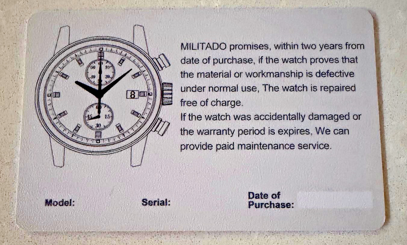 Militado ML05 38mm Quartz Field Watch 10Bar NATO Miyota Japan Mvmt Sapphire- NEW