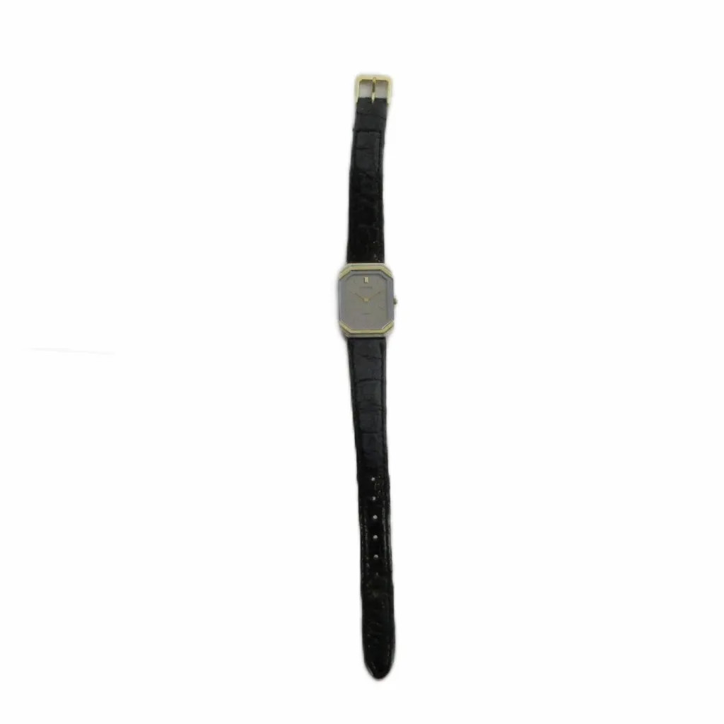 Seiko SEIKO LASSALE 2F50-5199 Wristwatch Quartz Leather Strap Bar Index Silver G