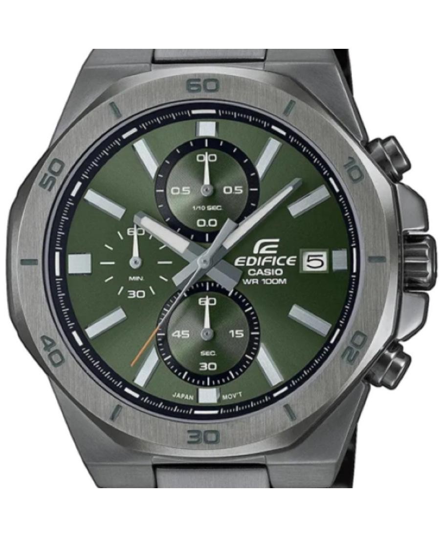 CASIO Men Analog Quartz Casual Watch Classic Dress Green Dial Waterproof Round S