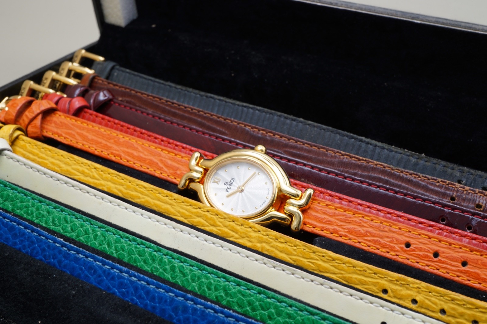 FENDI 640L Change Belt 9 Collors Chameleon Vintage Quartz Women’s Watch