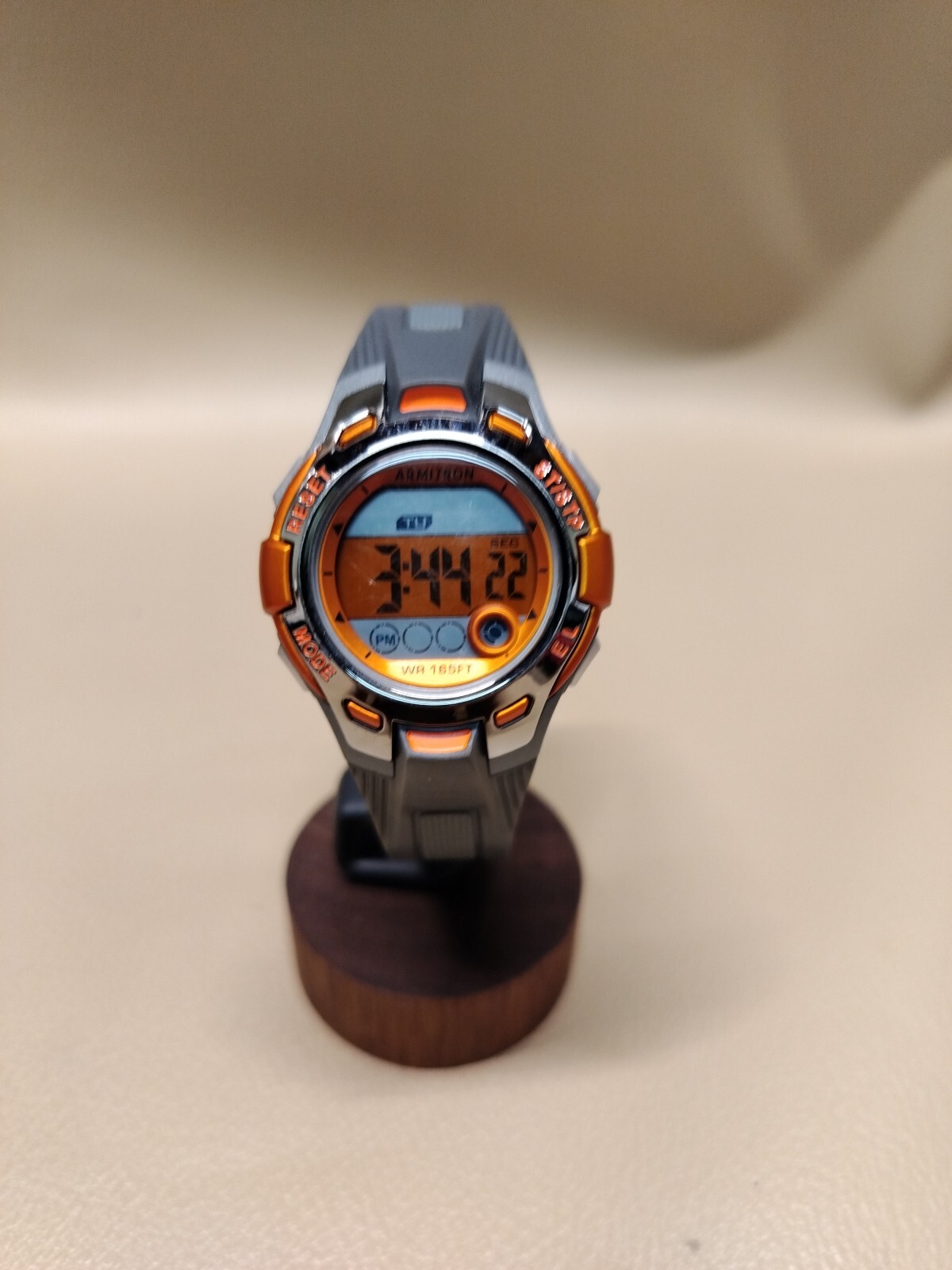 Armitron Pro-Sport 45/7054 Womens Digital Chronograph Gray & Orange Watch
