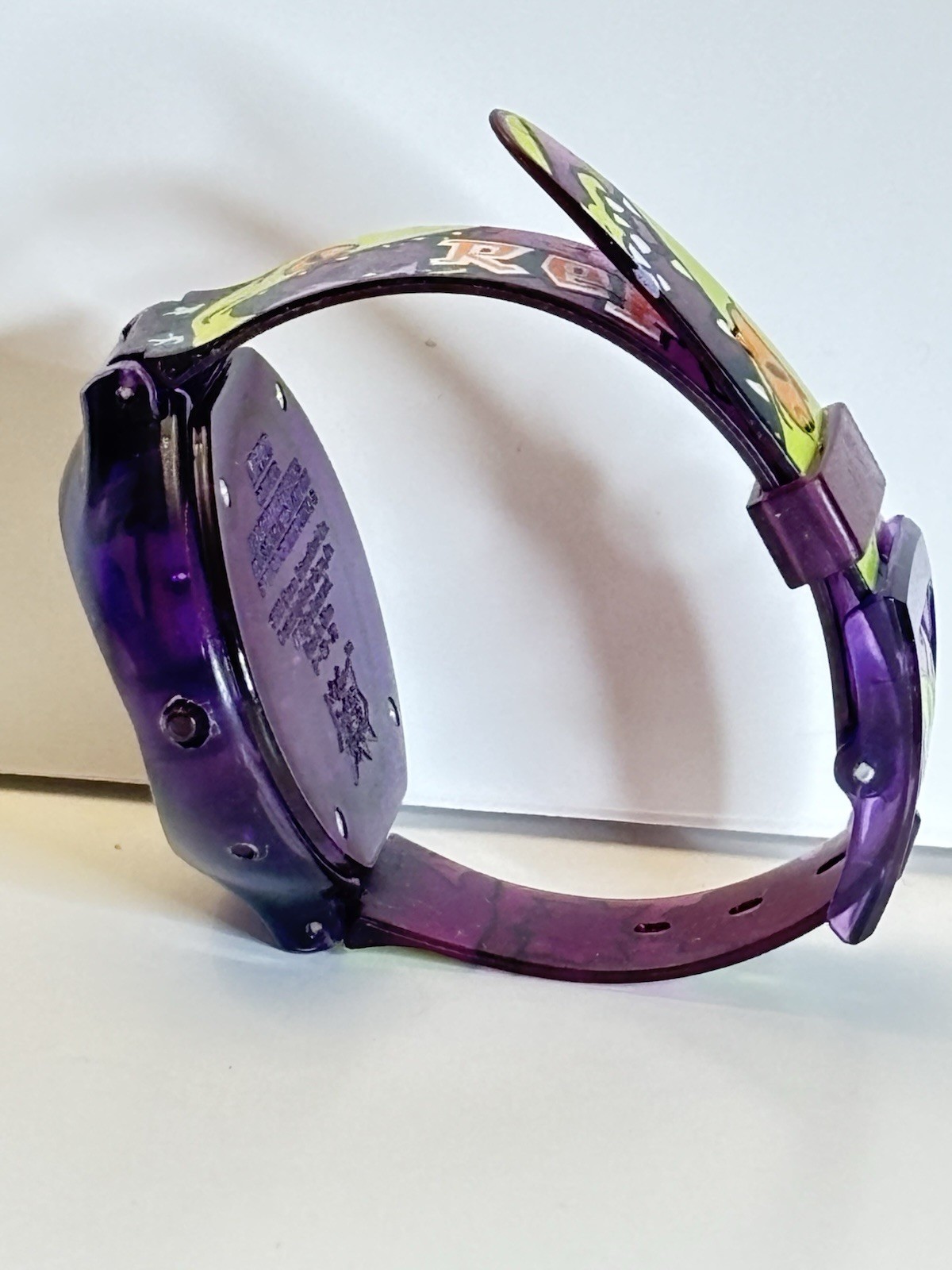 Vintage 1998 Rugrats Movie Reptar Watch 9″ Burger King Untested Needs Batteries