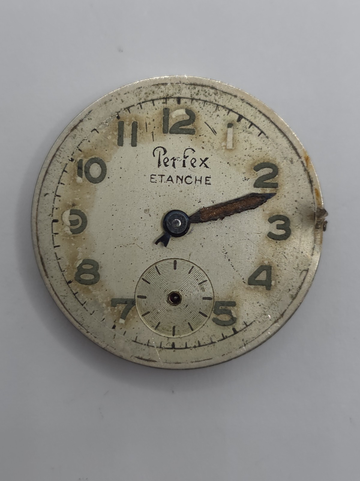 Vintage Perfex Watch Movement Cal. 233 cupillard From 1930 Good Balance Parts
