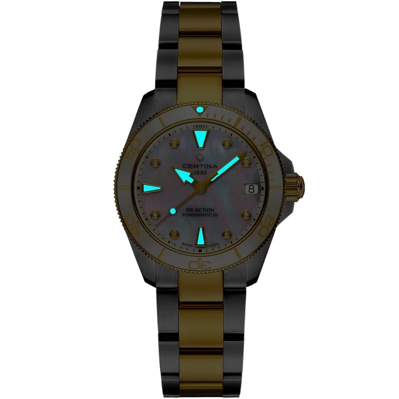 Certina DS Action 34.5mm Powermatic 80 MOP Dial Women’s Watch C0320072211600
