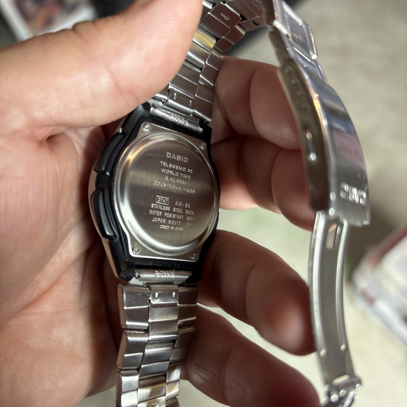 Casio AW-80 telememo 30 mens watch new battery