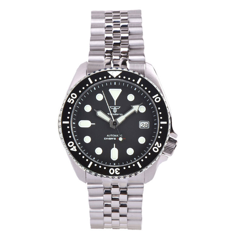 20ATM Diver Tandorio 41mm NH35A Men Watch Sapphire Glass Date Luminous