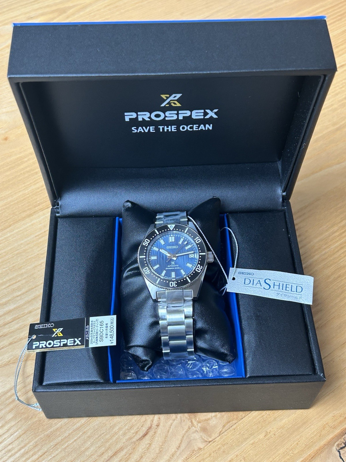 Seiko Special Edition SPB297J1 62MAS Diver Save the Ocean Blue Glacier Full Set