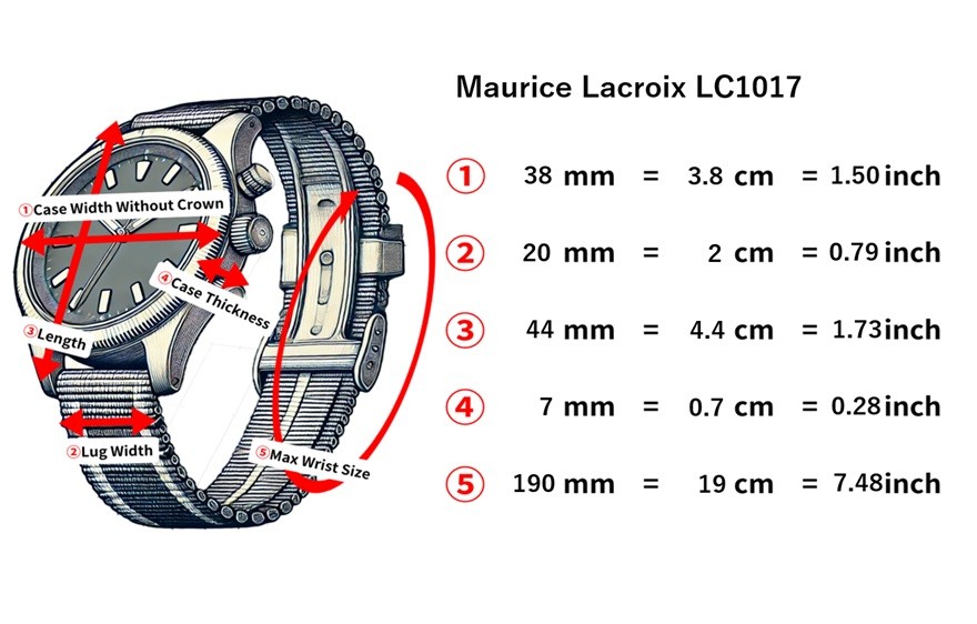[Exc+5] Maurice Lacroix Les Classiques LC1017 Quartz Date 38mm Men’s Swiss Watch