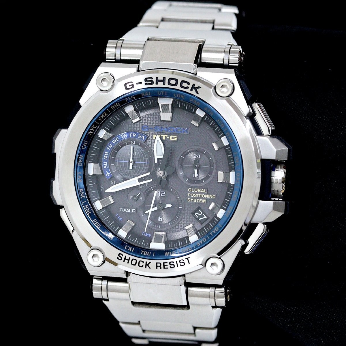 Casio G SHOCK MTG G1000D Wristwatch GPS Satellite Radio Solar Quartz Men’s