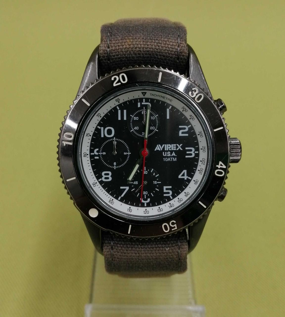 AVIREX quartz watch AVX-001 Used