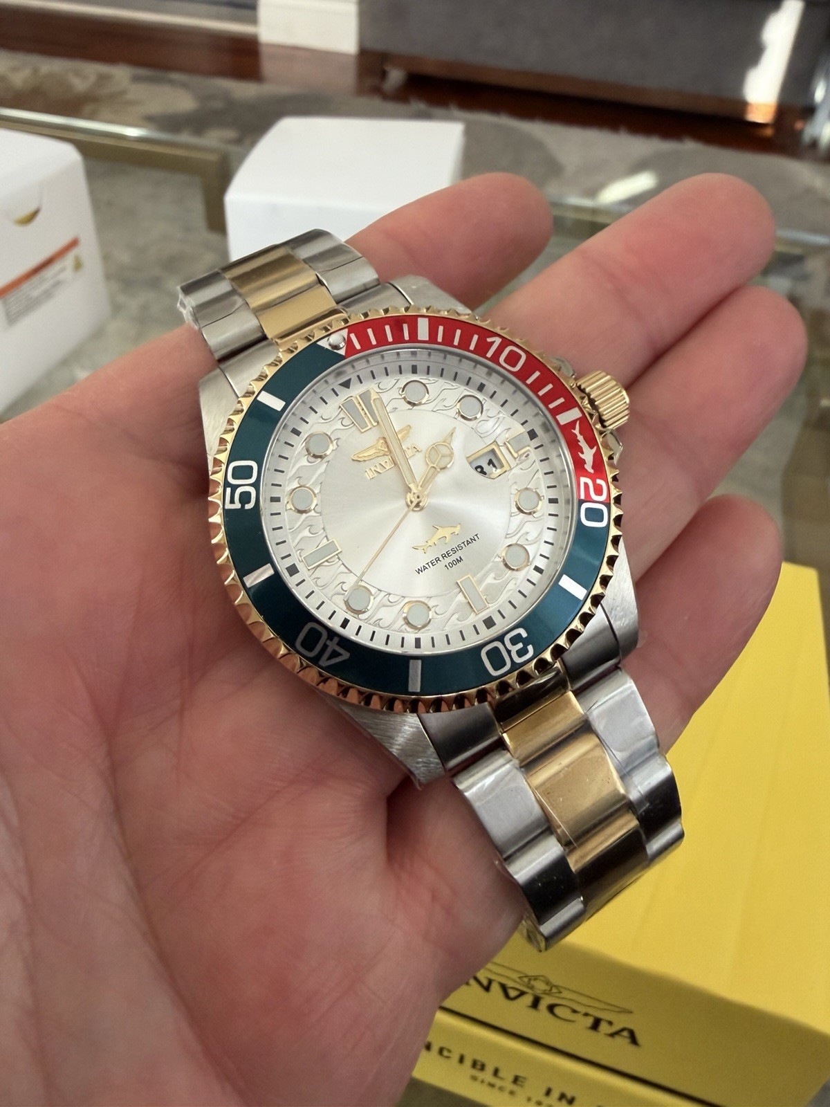 New Men’s Invicta Pro diver Two Tone Current Wave Watch 43mm