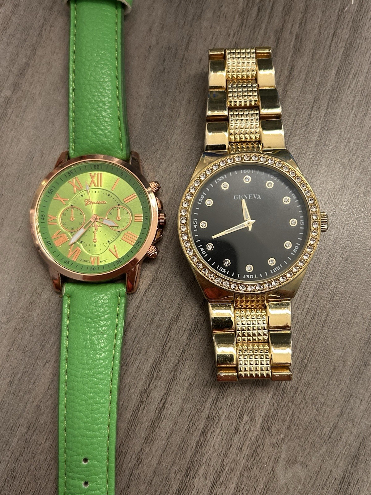Geneva Set of 2 Women’s Wristwatches – New Batteries