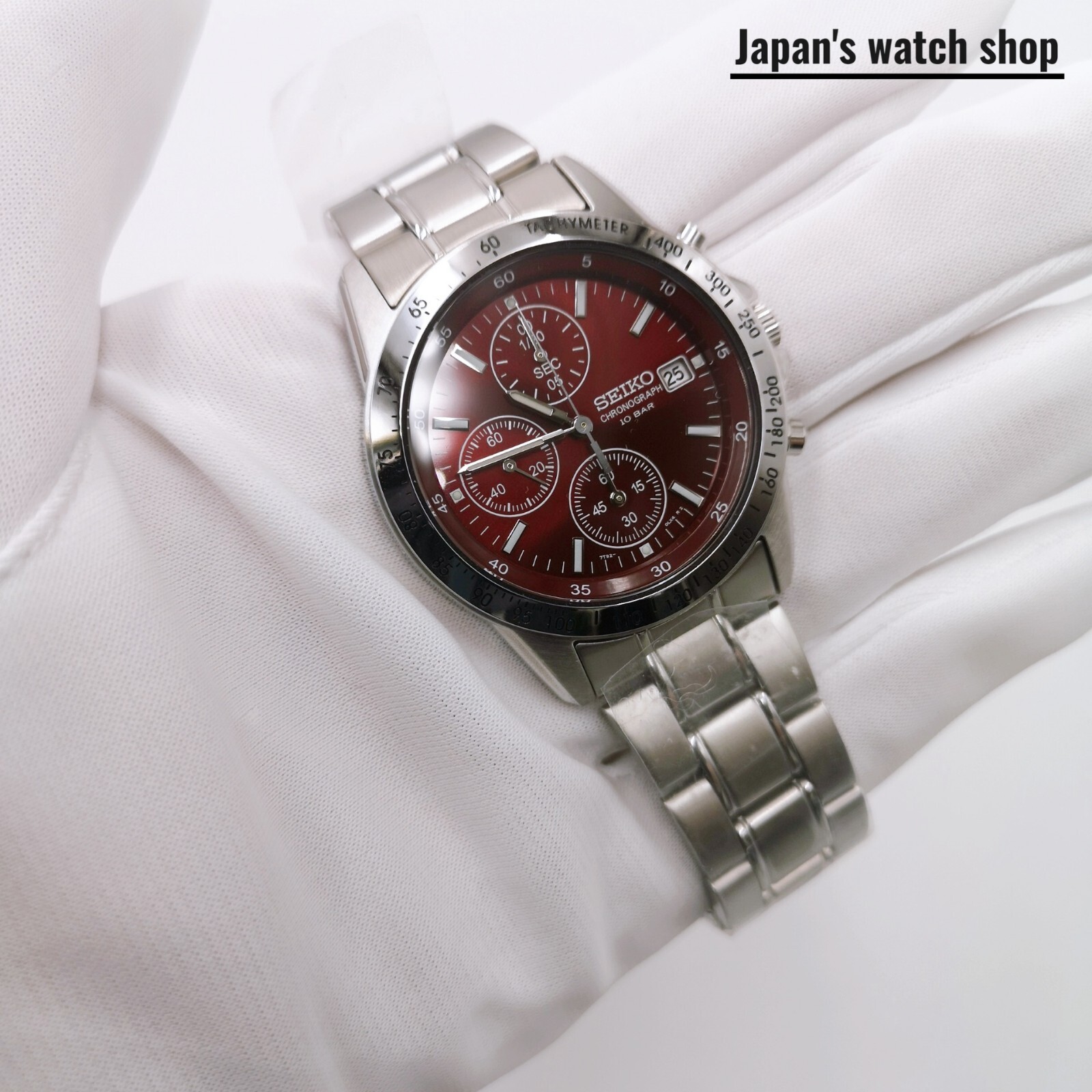 SEIKO SEIKO SPIRIT SBTQ045 Chronograph Men’s Watch 10 BAR Red New in Box