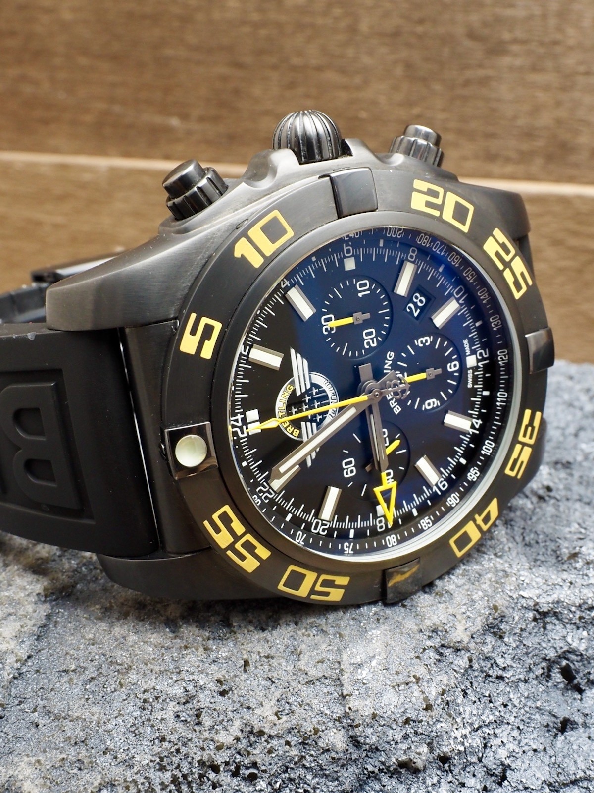 Breitling Chronomat Jet Team Limited GMT x/250 Full Set US AD RARE MB04108P/BD76