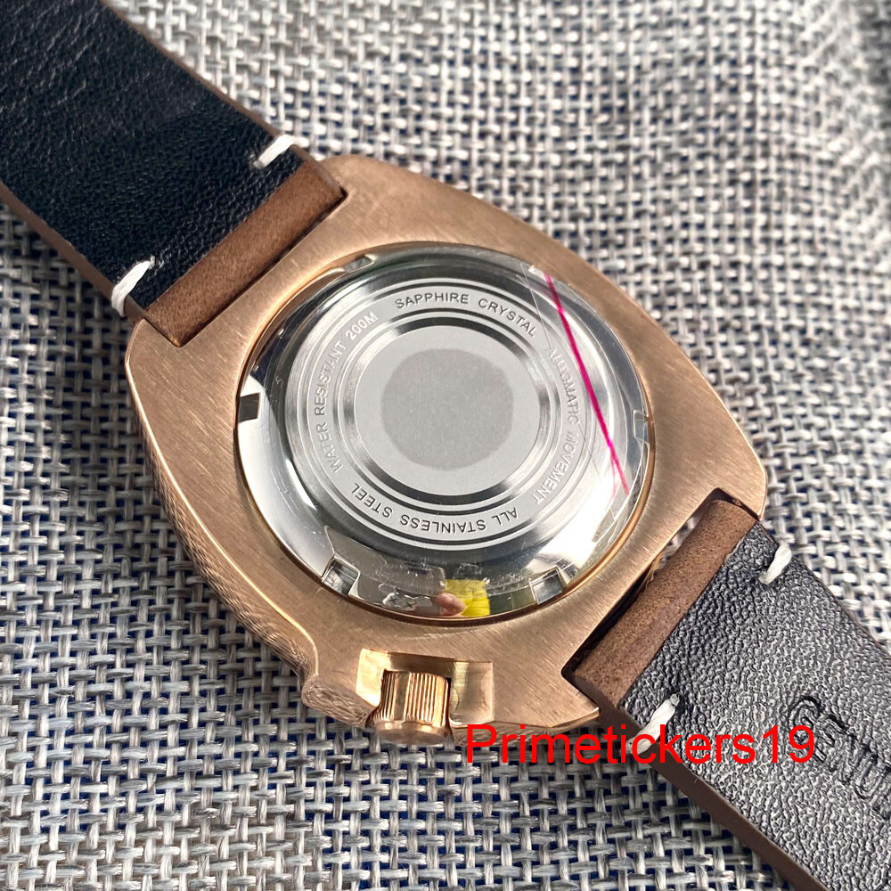 Tandorio NH35 MOP Dial Cusn8 Bronze 200M Men Automatic Dive Watch Sapphire Glass