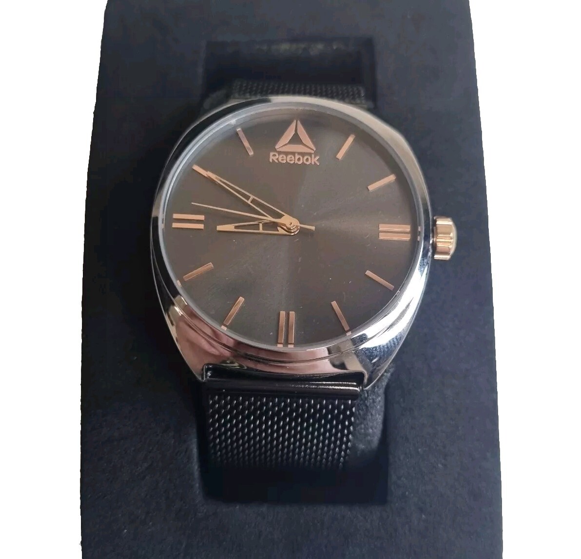 Reebok Pure Black Rose Gold Women’s Steel Watch RD-PUR-L2-S1S4-A3 New Old Stock