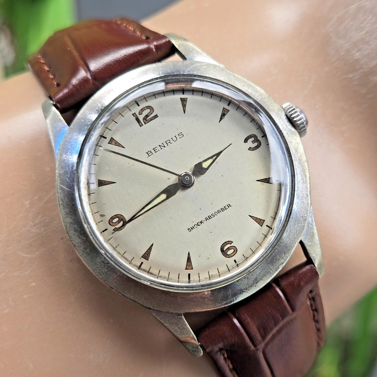 Vintage BENRUS men’s manual wind watch ETA 2370 17Jewels swiss 1960s