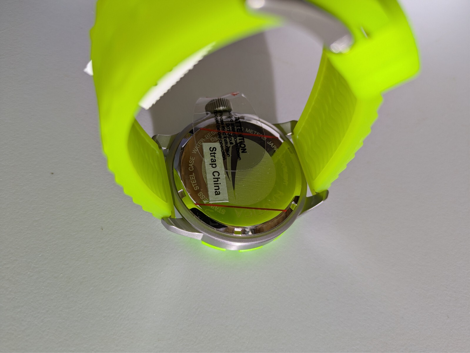 Nautica South Beach Green Dial Jelly Men’s Watch Rubber Silicone Strap N09605G