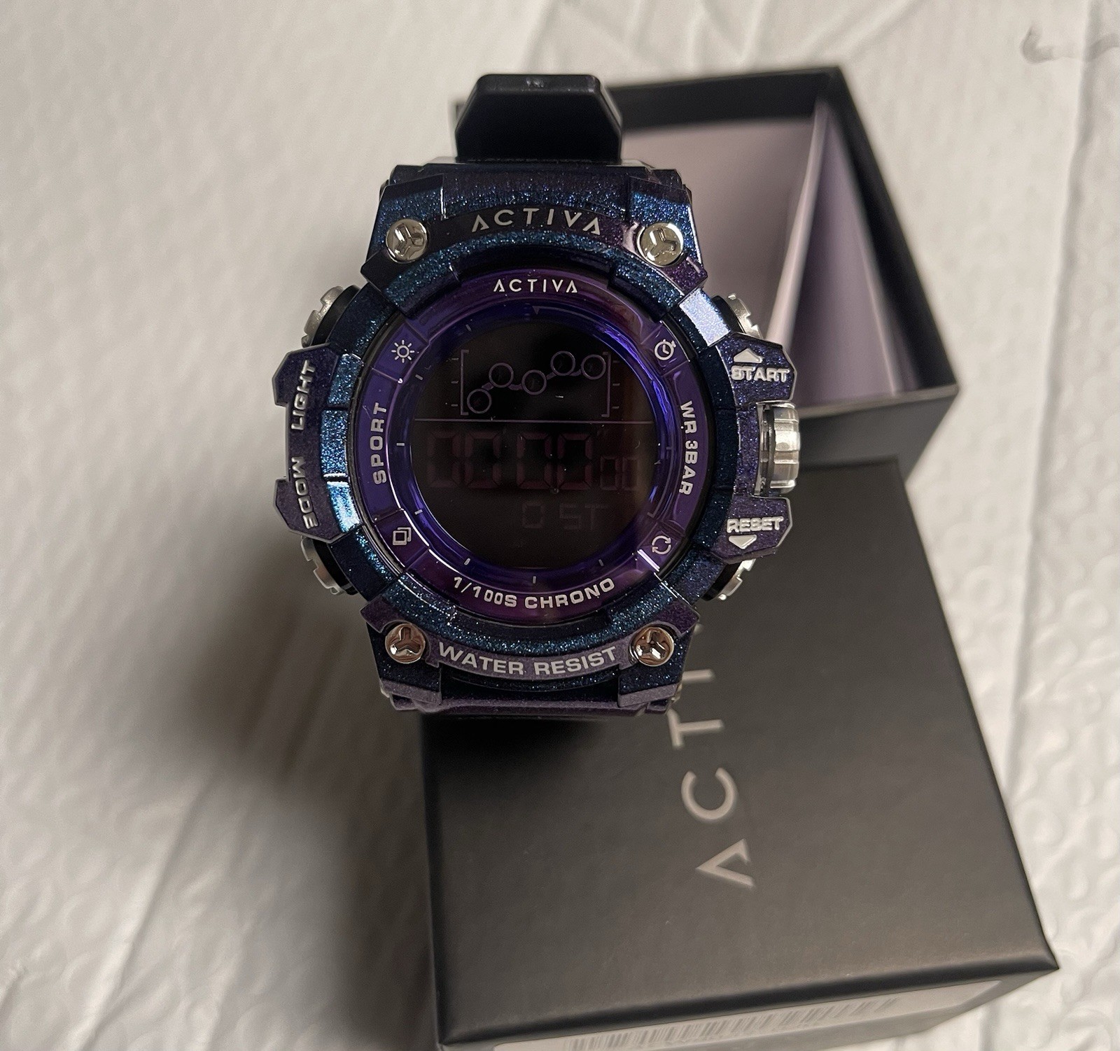 – Activa X InvictaDigital Unisex Watch – 50mm,Iridescent, Purple new