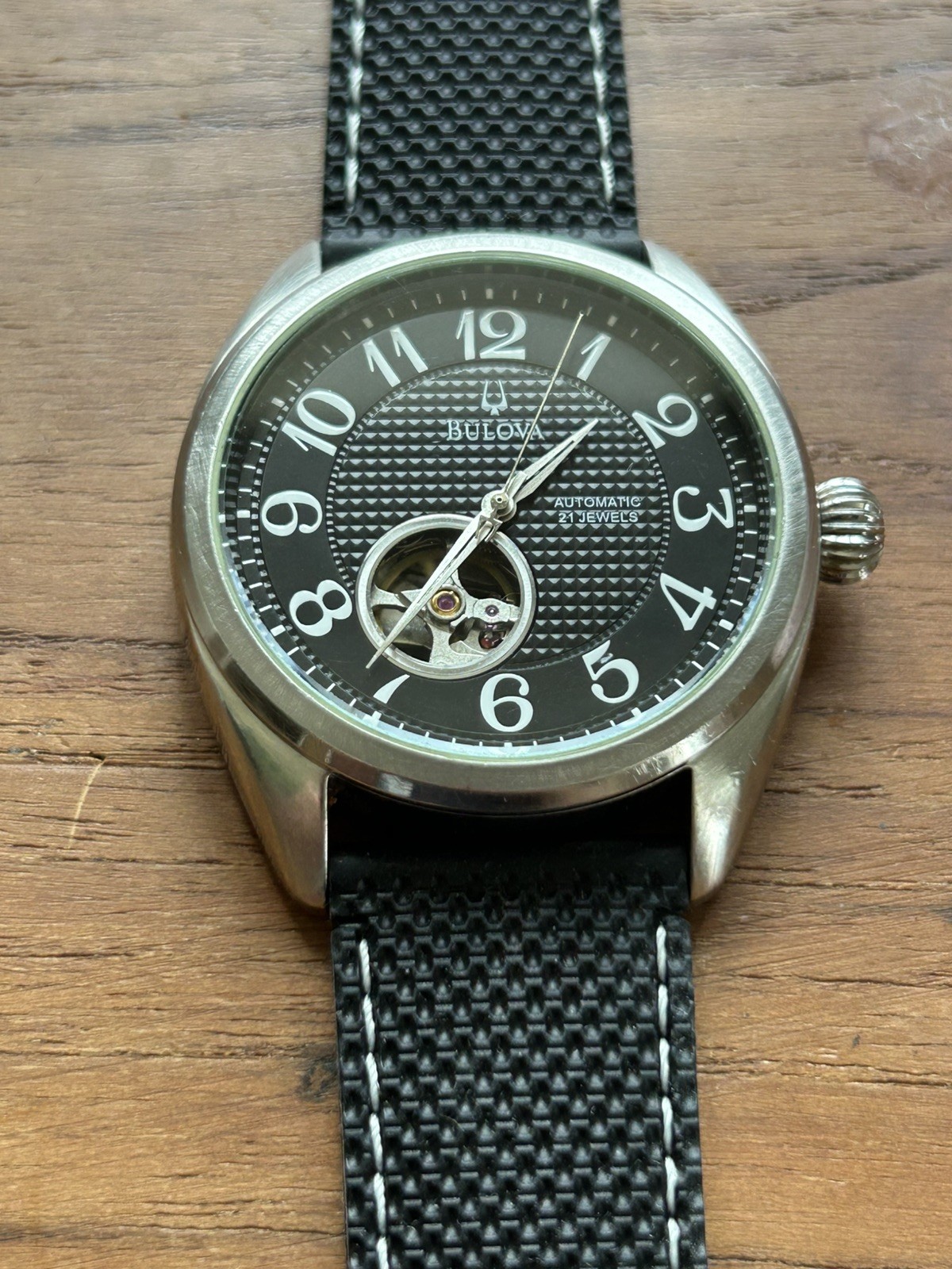 Bulova BVA C869983/96A125 – Men’s Automatic Open-Heart Wristwatch